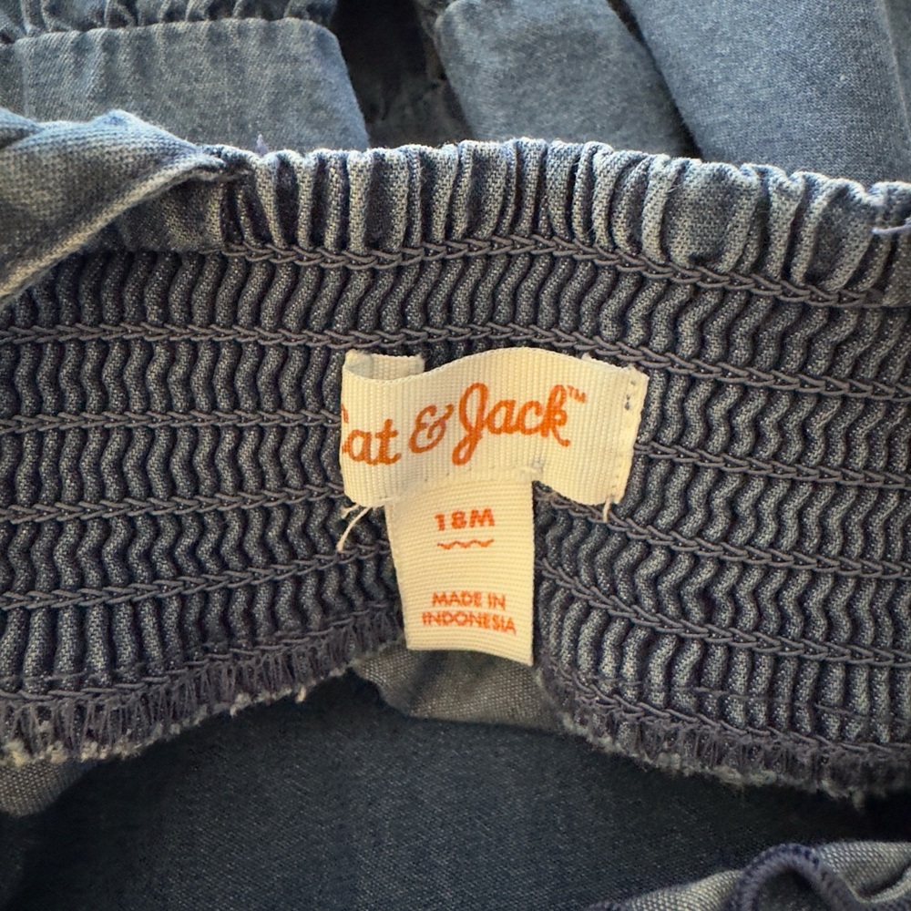 Denim Ruffle Top - Picture 3 of 3